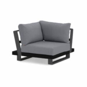 Fitz Roy Aluminium Corner Sofa with Lava Soltex Cushions