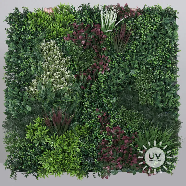 UV-Protected Multivariegated Wall Greening Mat - 100x100cm Vertical Garden Panel