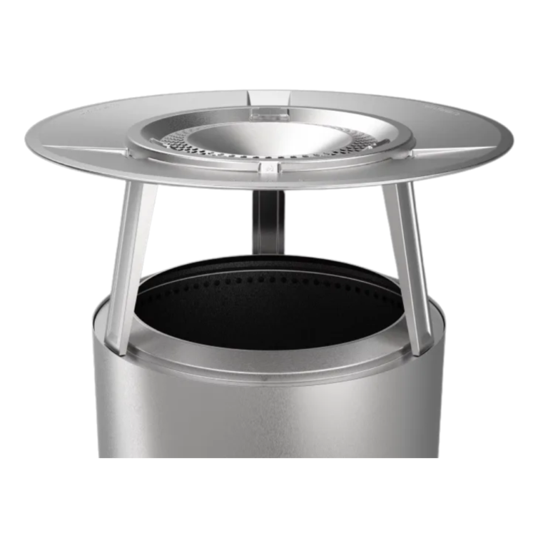 Solo Stove outdoor scene bonfire firepit smokeless Heat deflector for sale in Dublin Ireland, wood firepit