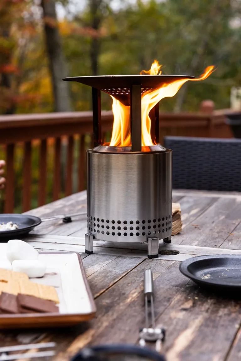 outdoor.ie-Solo stove Mesa XL heat deflector lifestyle image for sale in Dublin, Ireland