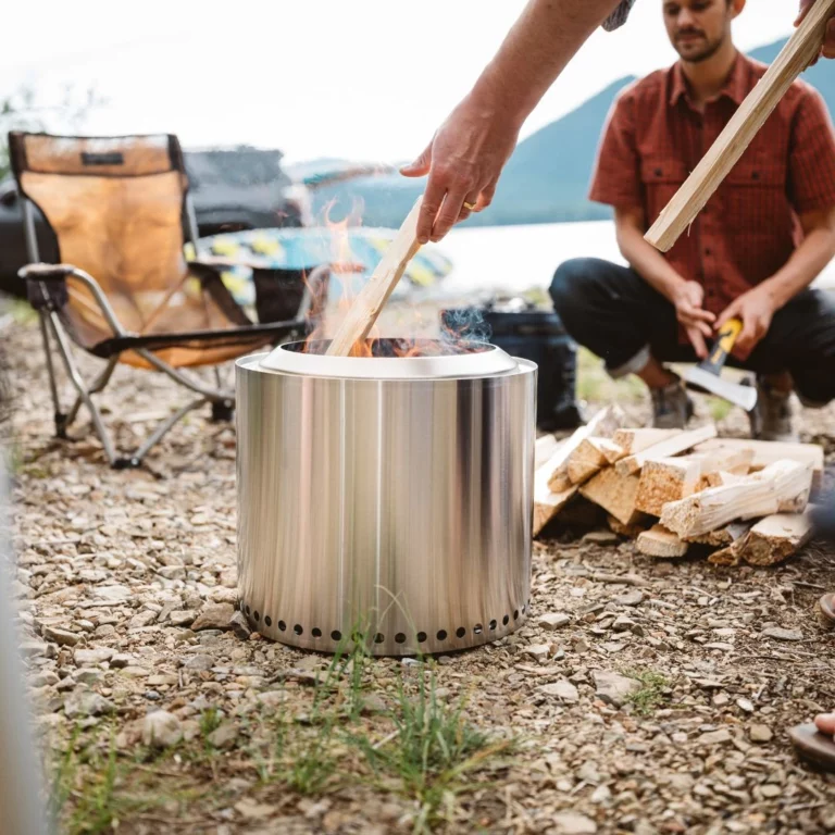 Solo Stove outdoor scene ranger firepit smokeless firepit for sale in Dublin Ireland, wood firepit