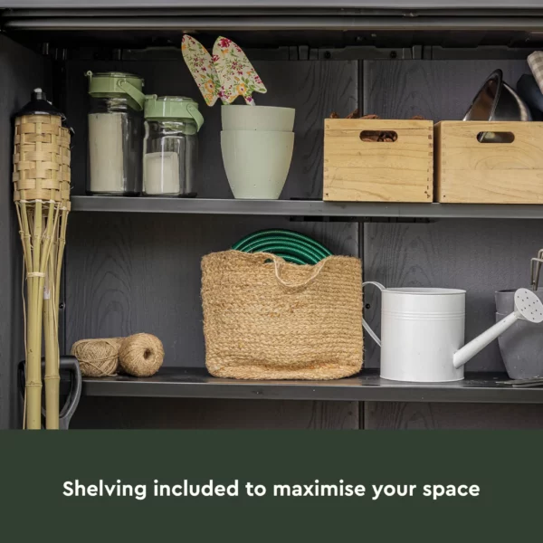 High Store Outdoor Storage Shed- Venetian Grey