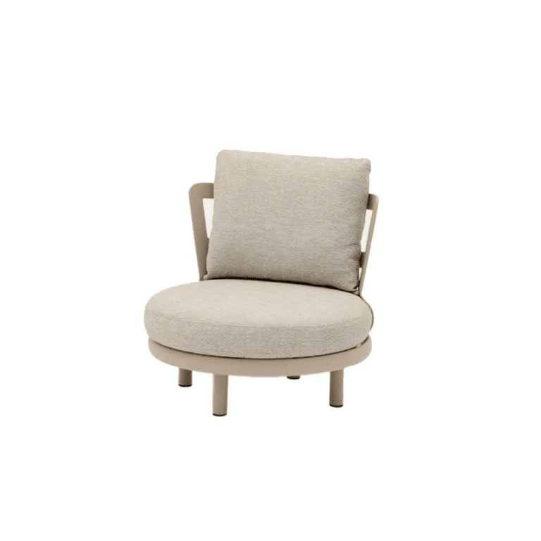 outdoor armchair sand colour