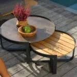 Bloom Teak Top Coffee Table 60cm