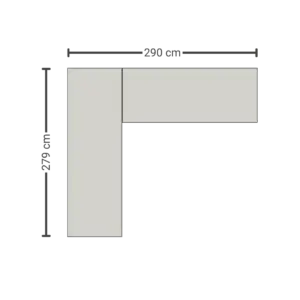 Dimensions L- shape