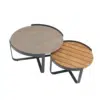 Bloom Teak Top Coffee Table 60cm, Bloom Aluminium Top Coffee Table 80cm outdoor round table for sale in ireland