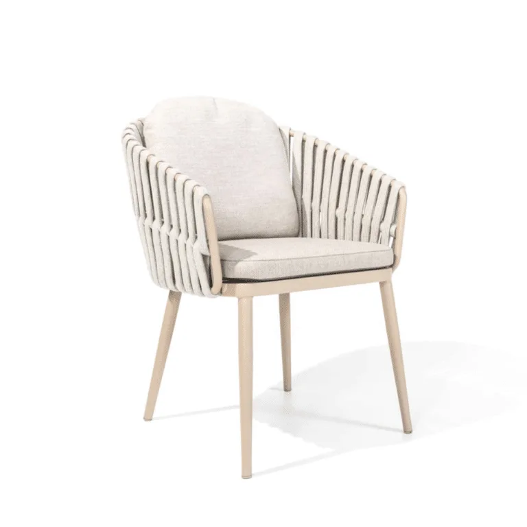 outdoor dining chair rope eva