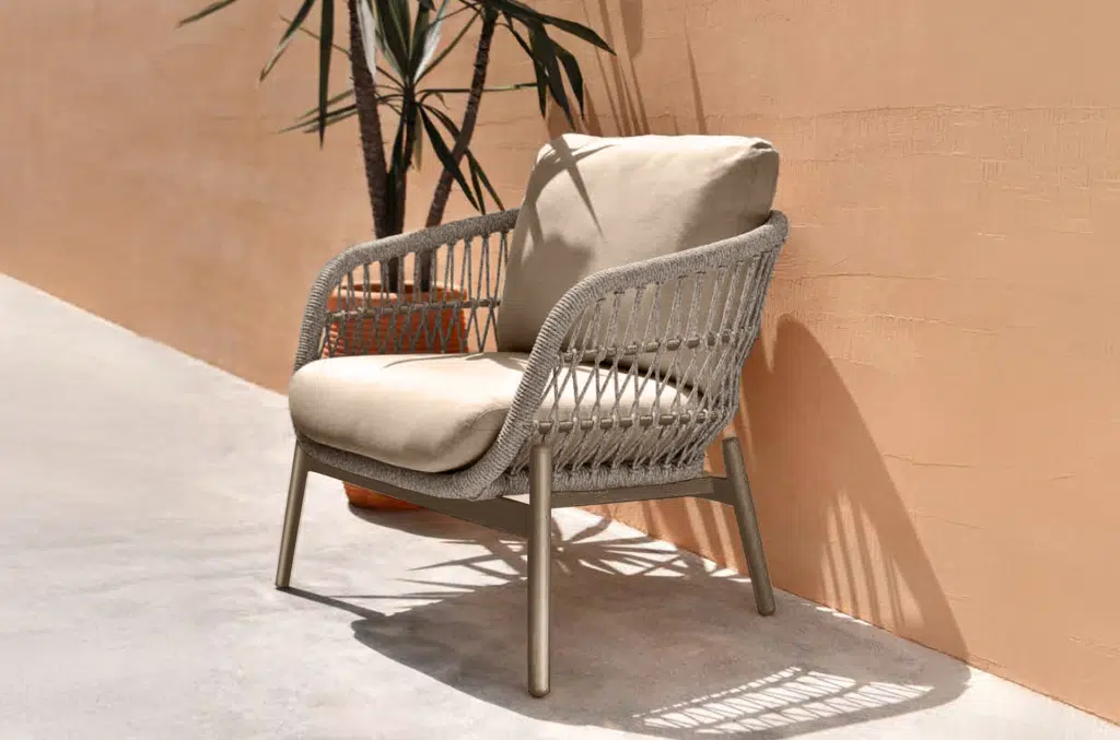 Bari outdoor armchair, with all weather cushion for sale in Ireland. Shop today