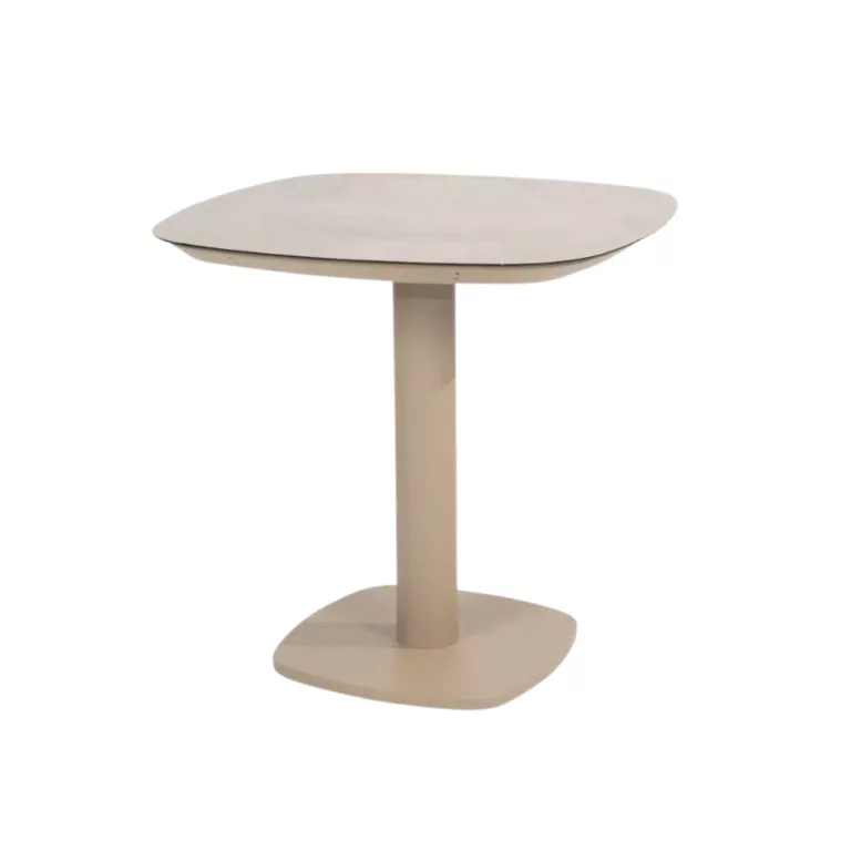 Manolo 75cm Bristo table, Outdoor Dining Table, 2 seater, ceramic top and latte frame for sale in dublin, Bristo Set for patio and garden