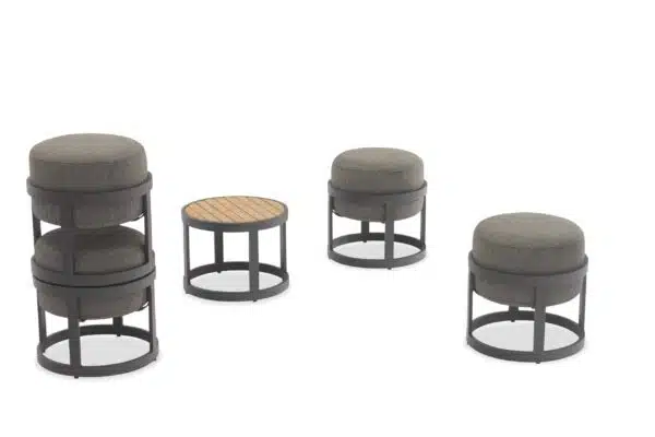Totem Stacking Stool Tower Taupe