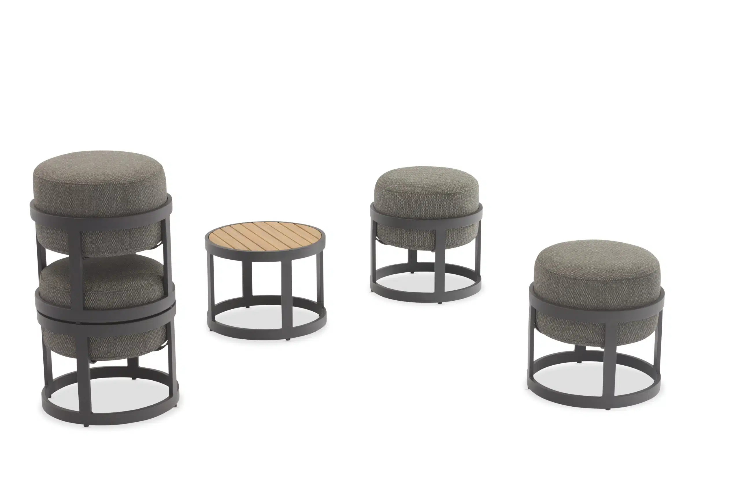 Totem Stacking Stool Tower Taupe