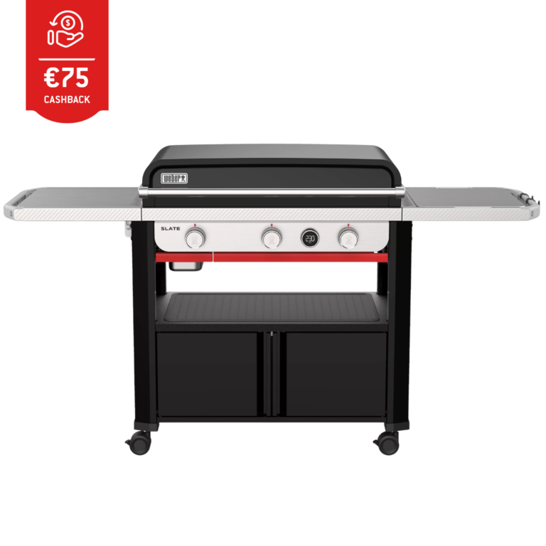 Buy All New Weber Slate 76cm premim branded, versatile gas Griddle barbecue Sale in Ireland, outdoor Main product on sale