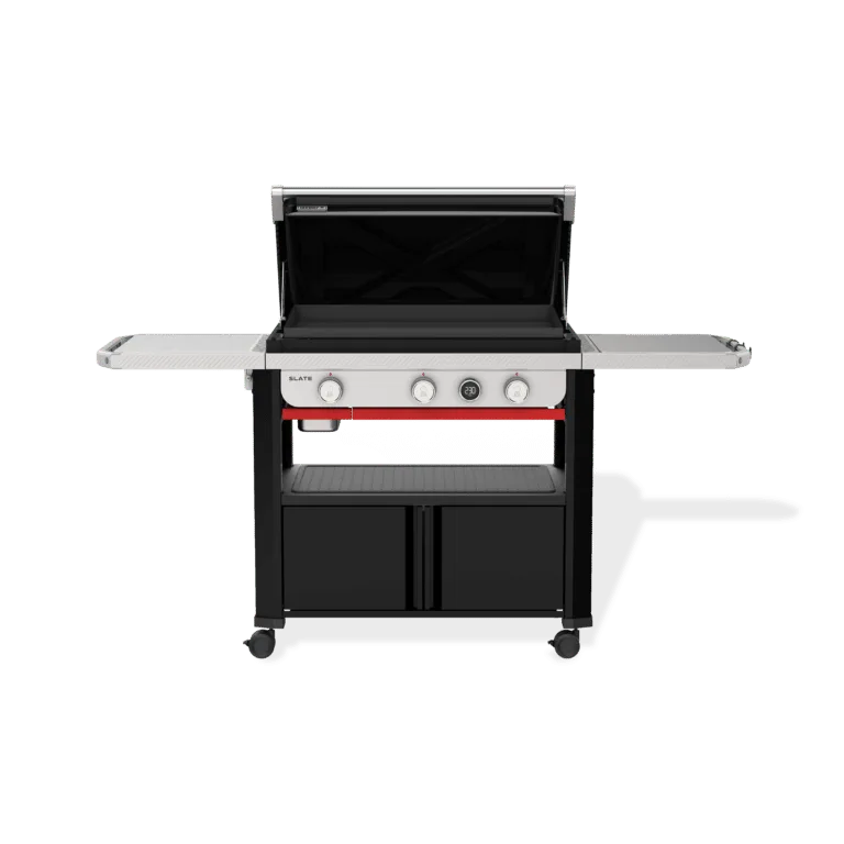 Buy All New Weber Slate 76cm premim branded, versatile gas Griddle barbecue Sale in Ireland, outdoor open hood