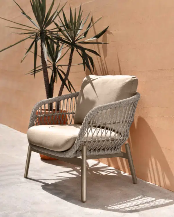 Bari Sofa Collection in Rope with Ambience Coffee Tables
