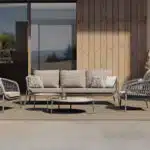 Bari Sofa Collection in Rope with Ambience Coffee Tables