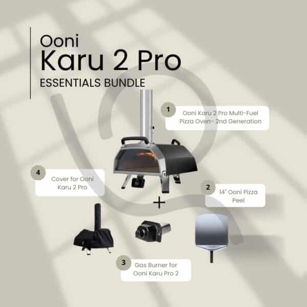 Ooni Karu 2 Pro Essentials Bundle Outdoor Pizza Oven