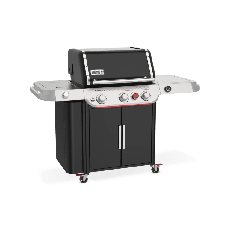 Buy All New Weber Genesis EP 335W , left profile branded, versatile gas Grill barbecue Sale in Ireland, outdoor BBQ Weber on sale 2025