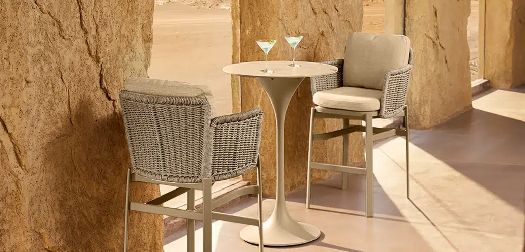 All weather outdoor Catalina Bar Stool and bar chairs for sale in dublin. Summer 2025 collection