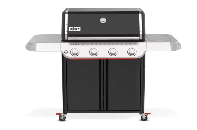 Latest barbecue 2025 from Weber, Genesis E 415W gas barbecue for sale in Dublin. main product picture of patio gas grill