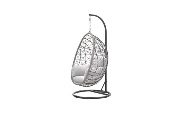 Panama Egg Swing Chair – Taupe Rope – Hanging Garden Chair