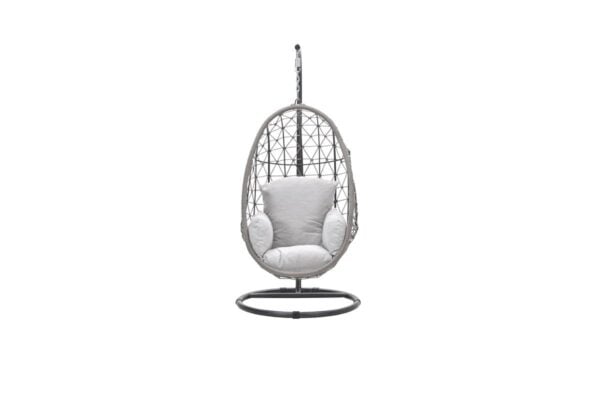 Panama Egg Swing Chair – Taupe Rope – Hanging Garden Chair
