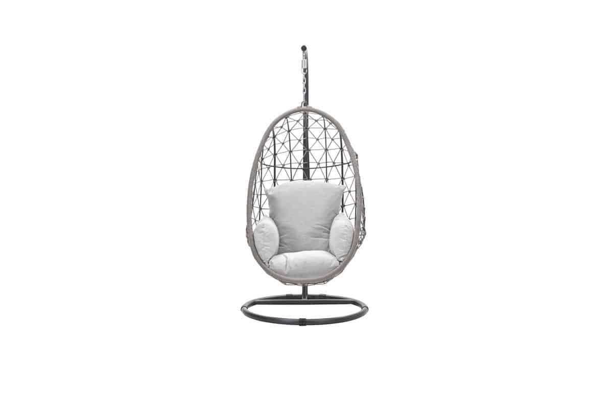 Panama Egg Swing Chair – Taupe Rope – Hanging Garden Chair