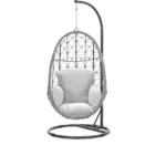 Panama Egg Swing Chair - Taupe Rope - Hanging Garden Chair