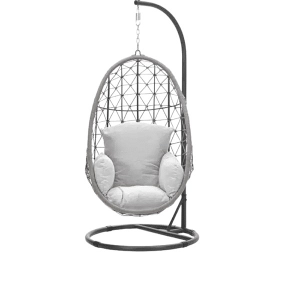 Panama Egg Swing Chair – Taupe Rope – Hanging Garden Chair