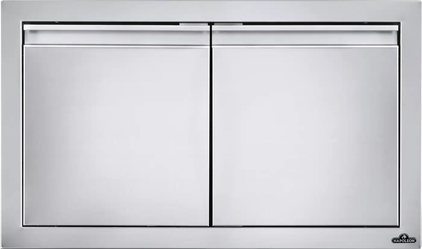 Napoleon Built in BBQ Island double door 30 inch x 16 inch stainless steel door for sale in Goatstown