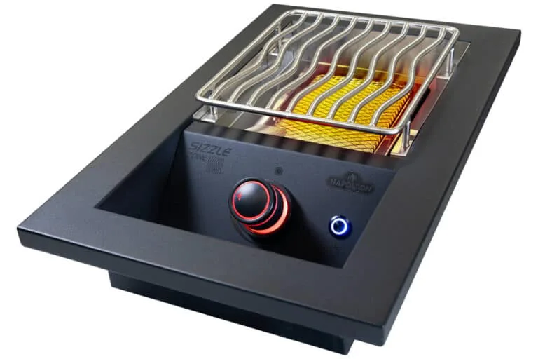 Napoleon propane gas grill built in IR Side burner for sale from The Outdoor Scene