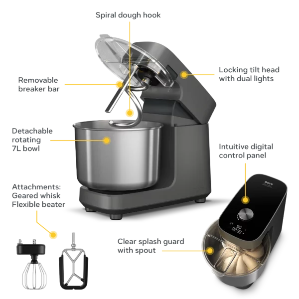 Ooni Halo Pro Spiral Dough Mixer