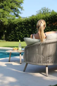 Harbour, lounge outdoor sofa set, Back view garden furniture, Patio furniture Ireland, lifestyle aluminium, rope garden furniture, Garden furniture sale, Best Garden center Ireland