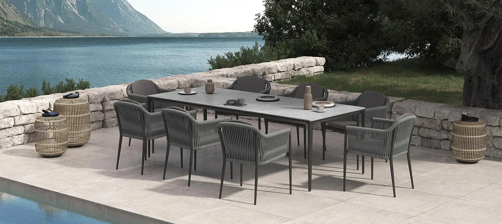 Premium Garden Furniture is essential to create premium outdoor scene like this