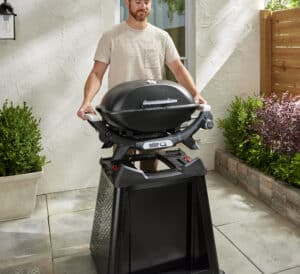 Weber backyard patio gas Gas BBQ Ireland lifestyle Q2200 N infinity ignition for sale from The Outdoor Scene Easy installation