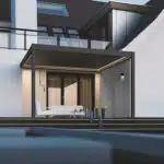 Veranza Wall Mounted Pergola with LED - 4m x 3.6m