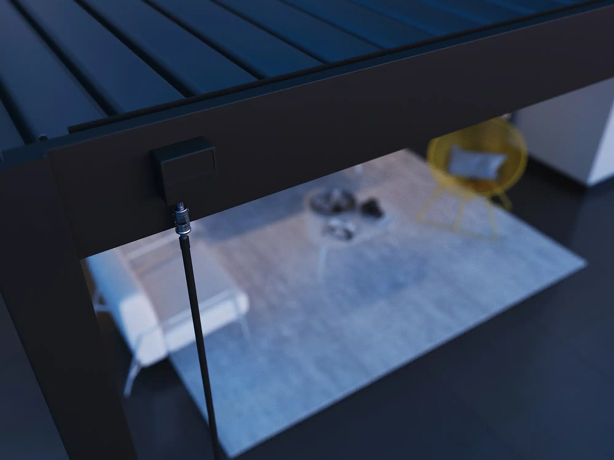 Veranza Wall Mounted Pergola With LED Lights – 4m x 3.6m