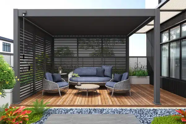 Veranza Freestanding DIY Pergola – 4m x 3.6m | Anthracite