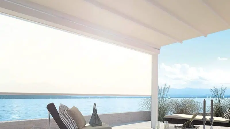 Pergotex Weinor retractable roof pergola in Ireland for sale and install from The Outdoor Scene Dublin 