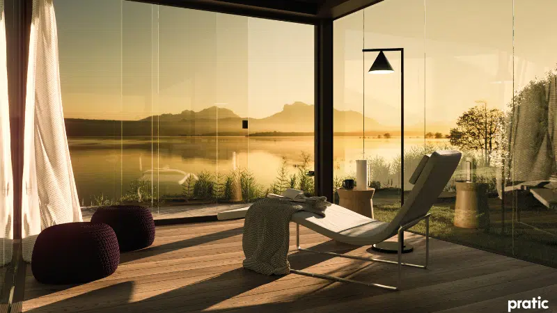 Pratic Pergola Connect customisable and Installed from The Outdoor Scene. Send your enquiry today