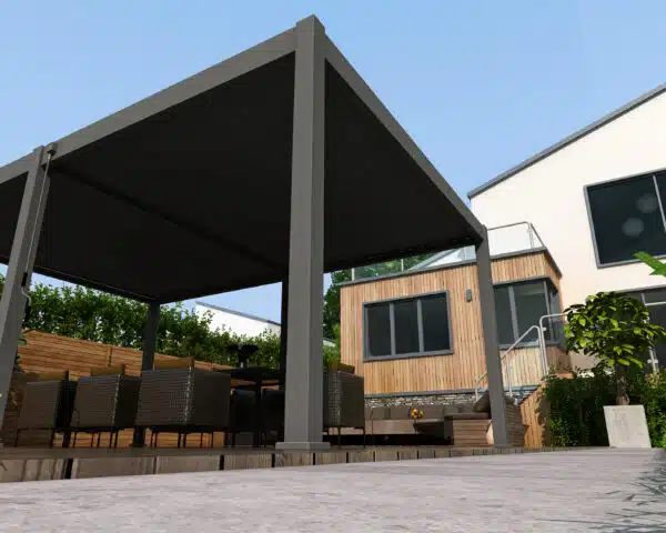 Veranza Freestanding DIY Pergola – 4m x 3.6m | Anthracite