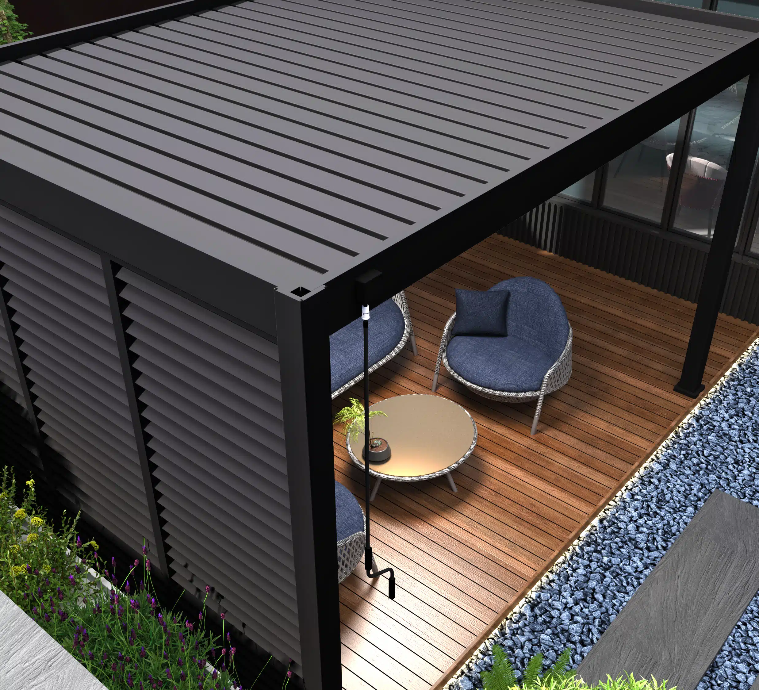 Veranza Freestanding DIY Pergola – 4m x 3.6m | Anthracite