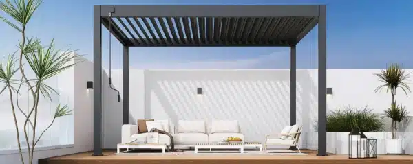 Veranza Freestanding DIY Pergola – 4m x 3.6m | Anthracite