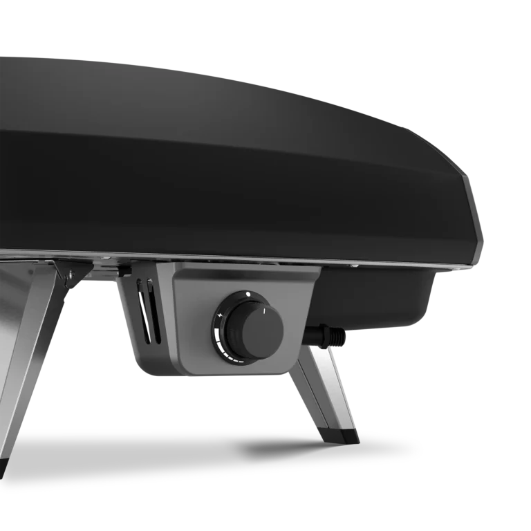 Ooni Koda 2 gas controller on the right side of oven.