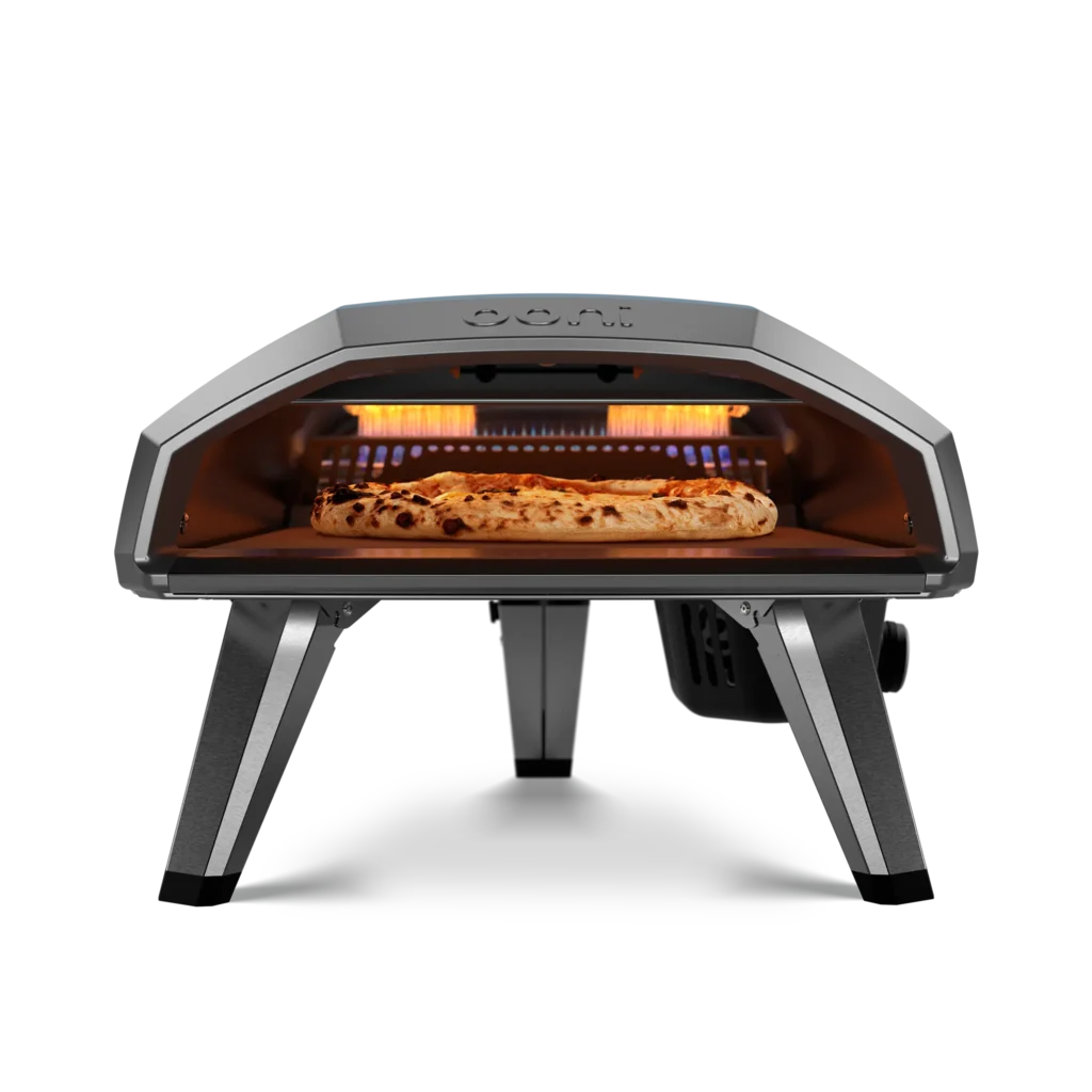 Ooni Koda 2 pizza oven with gas burner in the back and advanced design. 2nd generation pizza oven from Ooni for sale in Ireland from The Outdoor scene