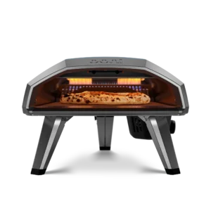 Ooni Koda 2 pizza oven with gas burner in the back and advanced design. 2nd generation pizza oven from Ooni for sale in Ireland from The Outdoor scene