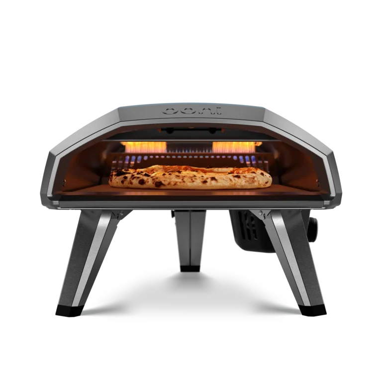 Ooni Koda 2 pizza oven with gas burner in the back and advanced design. 2nd generation pizza oven from Ooni for sale in Ireland from The Outdoor scene