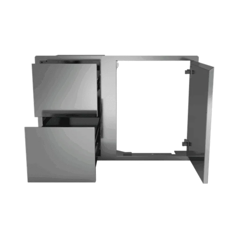 Beefeater Built in Stainless Steel Double Drawer - Outdoor Kitchens Finishing For Sale From The Outdoor Scene Dublin 14
