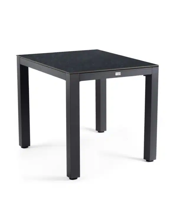 Briga Bistro Dining Table – 80cm X 80cm – Trespa Graphite top