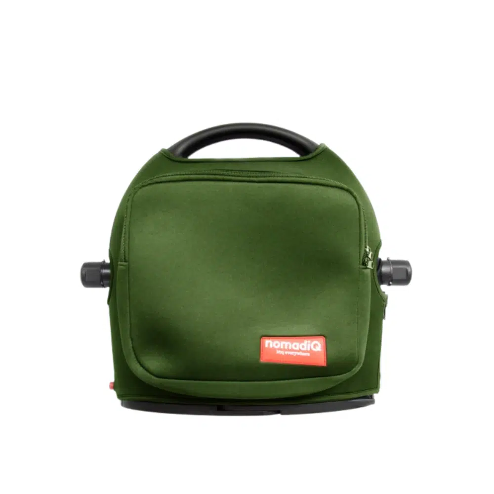 NomadiQ green protection pouch with extra storage compartment