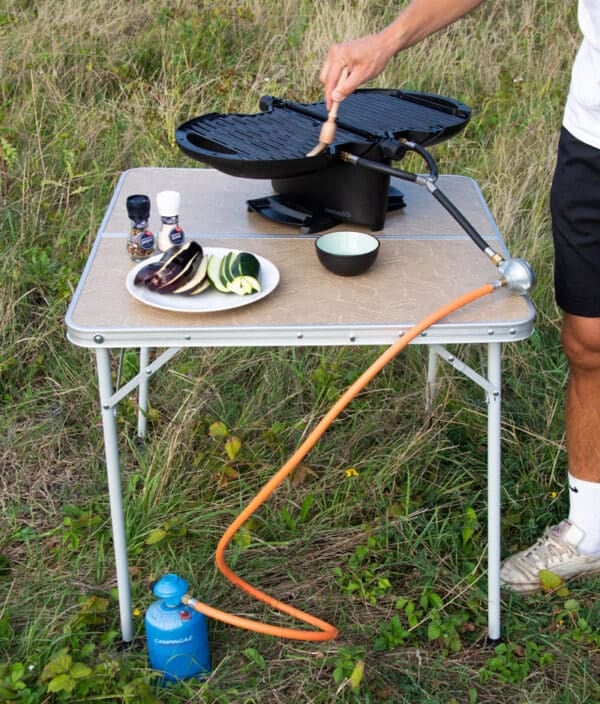 NomadiQ extended gas hose Campingaz connection